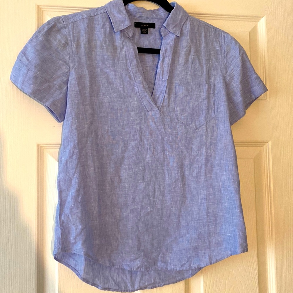 J. Crew linen top